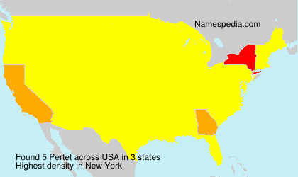 Surname Pertet in USA