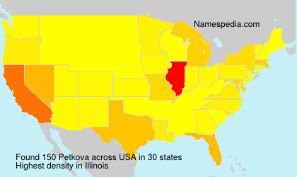 Surname Petkova in USA