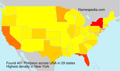 Surname Philipson in USA