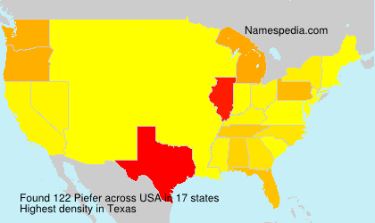 Surname Piefer in USA
