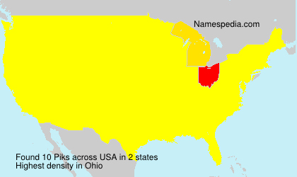 Surname Piks in USA