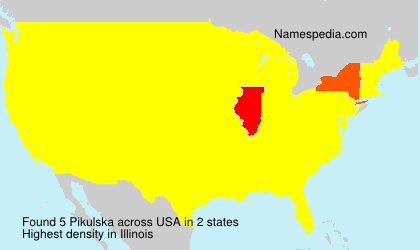 Surname Pikulska in USA