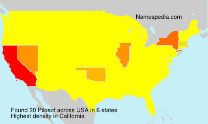 Surname Pilosof in USA