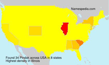 Surname Pindak in USA