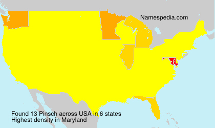 Surname Pinsch in USA
