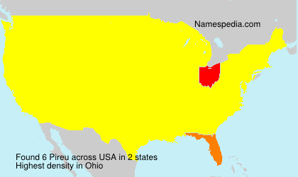 Surname Pireu in USA