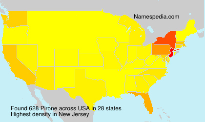 Surname Pirone in USA