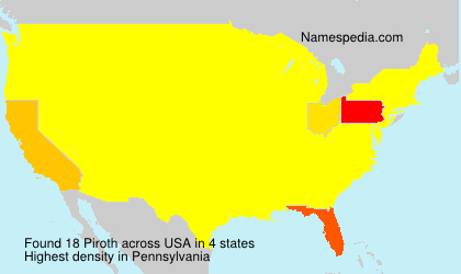 Surname Piroth in USA
