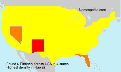Surname Pirttinen in USA