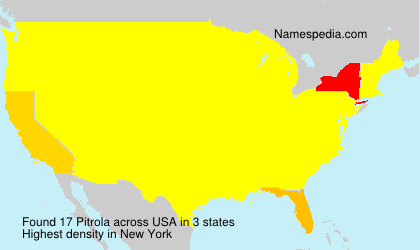 Surname Pitrola in USA