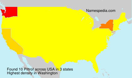 Surname Pittrof in USA