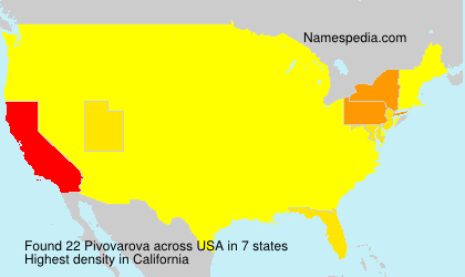 Surname Pivovarova in USA