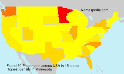 Surname Plagemann in USA