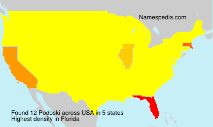 Surname Podoski in USA