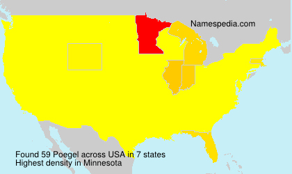 Surname Poegel in USA