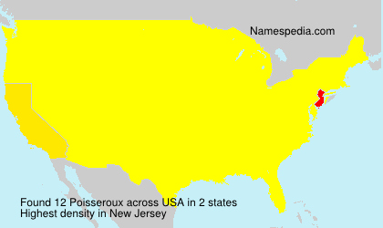 Surname Poisseroux in USA