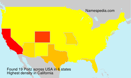 Surname Poitz in USA