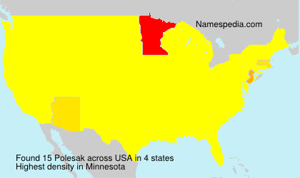 Surname Polesak in USA