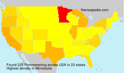 Surname Pommerening in USA