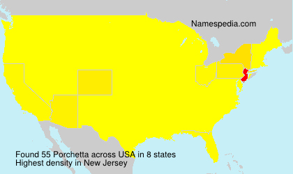Surname Porchetta in USA