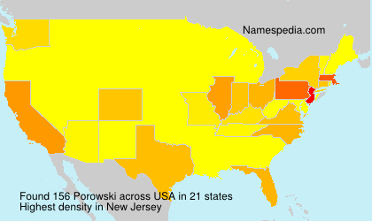 Surname Porowski in USA