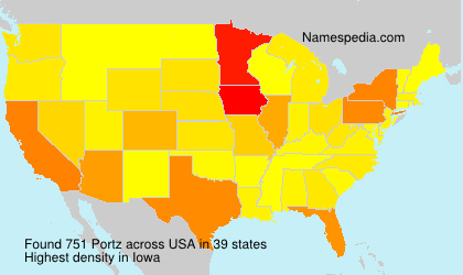 Surname Portz in USA