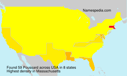 Surname Poussard in USA