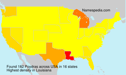 Surname Poydras in USA