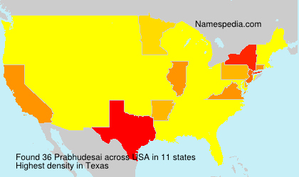 Surname Prabhudesai in USA