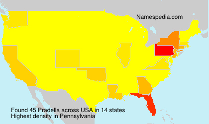 Surname Pradella in USA