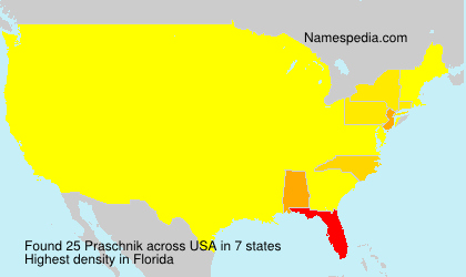 Surname Praschnik in USA