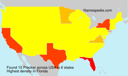 Surname Precker in USA