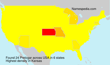 Surname Prelogar in USA