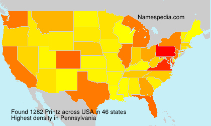 Surname Printz in USA