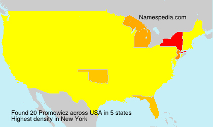Surname Promowicz in USA