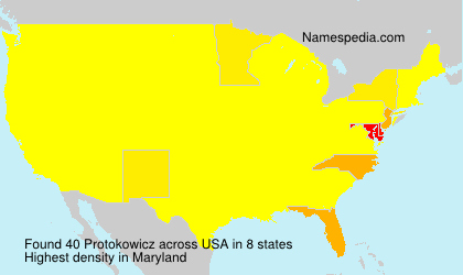 Surname Protokowicz in USA