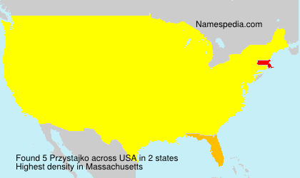 Surname Przystajko in USA