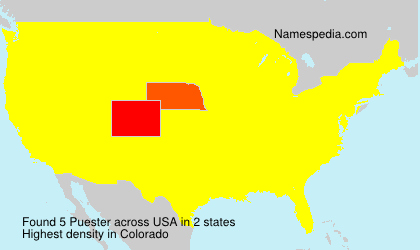 Surname Puester in USA