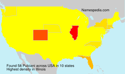 Surname Pulciani in USA