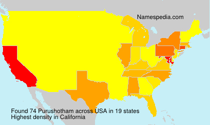 Surname Purushotham in USA