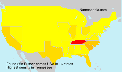 Surname Pusser in USA