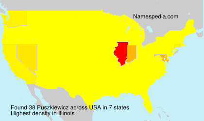 Surname Puszkiewicz in USA