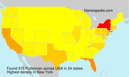 Surname Putterman in USA
