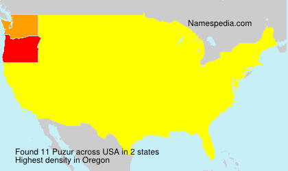 Surname Puzur in USA