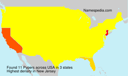 Surname Pypers in USA