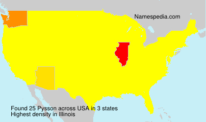 Surname Pysson in USA
