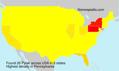Surname Pytak in USA