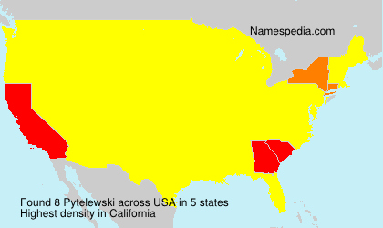 Surname Pytelewski in USA