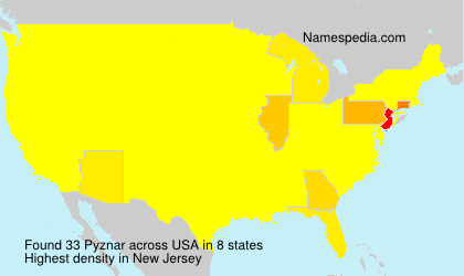 Surname Pyznar in USA