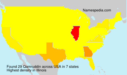Surname Qamruddin in USA